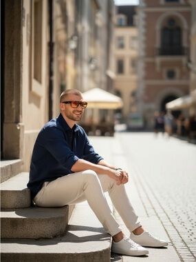 Fila Unisex Matte Brown Gradient Rectangle Plastic Wrap Sunglass SF9344 2ASX